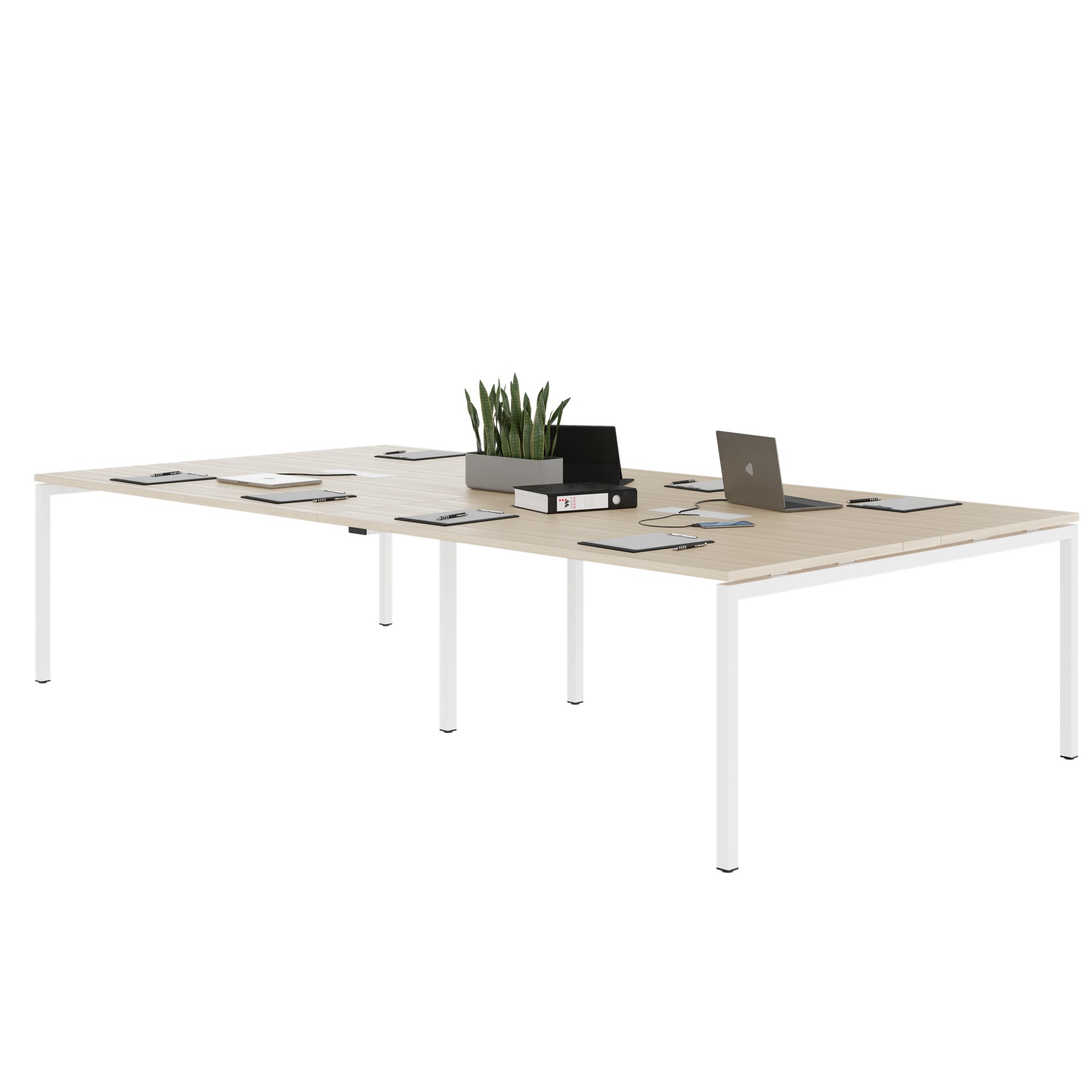 NOVA Conference table | 3200 x 1640 mm (10 - 12 people), electrified, sand ash - 2 Main Image