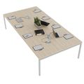 NOVA Konferenztisch | 3200 x 1640 mm (10 - 12 Personen), elektrifiziert, Sandesche