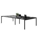 NOVA Konferenztisch | 3200 x 1640 mm (10 - 12 Personen), elektrifiziert, Schwarz