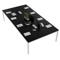 NOVA Conference table | 3200 x 1640 mm (10 - 12 people), electrified, black - 3 Thumbnail Image