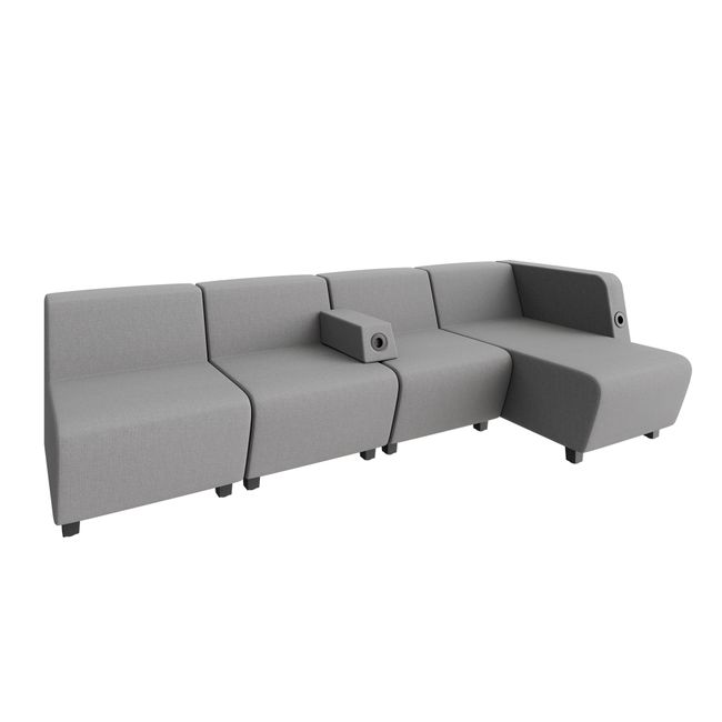 SOFT ROCK Sofa | 2526 x 690 mm, 4-Sitzer