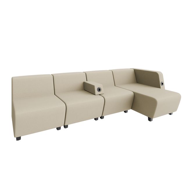 SOFT ROCK Sofa | 2526 x 690 mm, 4-Sitzer