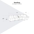 SOFT ROCK Sofa | 2526 x 690 mm, 4-Sitzer