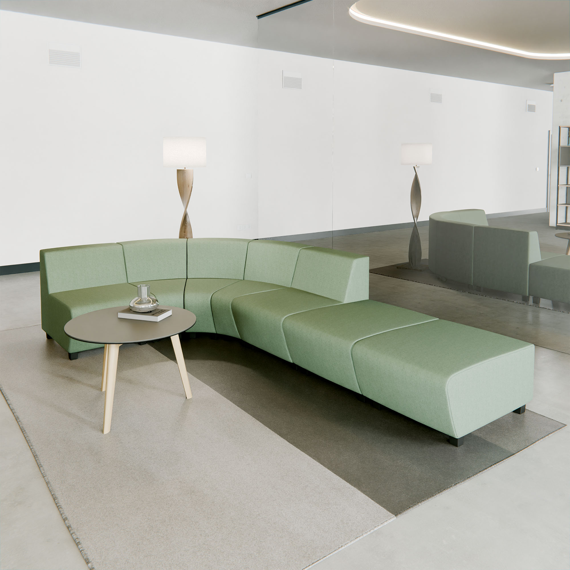 SOFT ROCK Sofa | 2956 x 690 mm, 7-Sitzer | WeberBÜRO