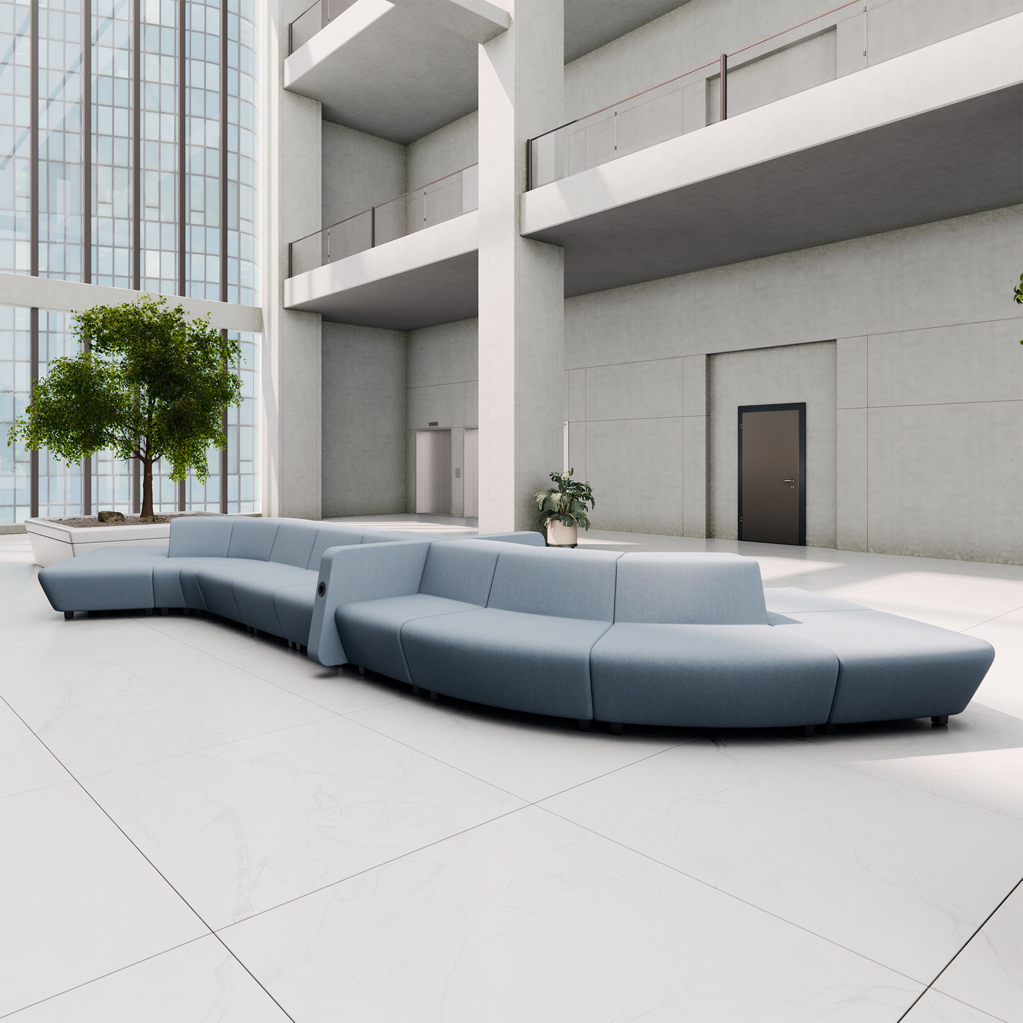 SOFT ROCK Sofa | 4883 x 690 mm, 20-Sitzer - 2 Main Image