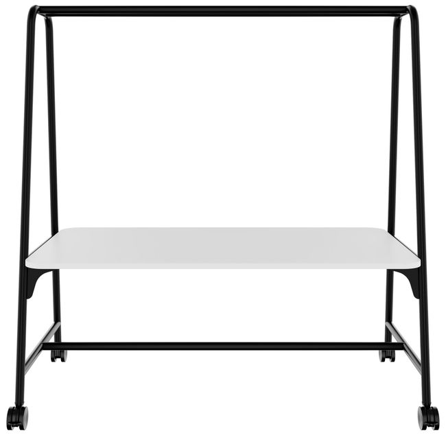 ROUND Multipurpose Tisch | 1600 - 1800 x 740 - 1050 mm, Weiß