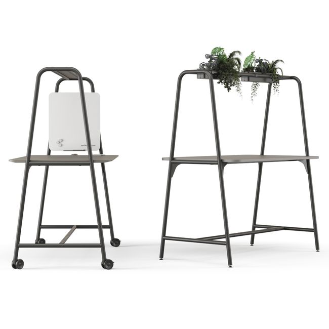 ROUND Multipurpose Tisch | 1600 - 1800 x 740 - 1050 mm, Weiß