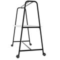 Round multipurpose table | 1600 - 1800 x 740 - 1050 mm, white - 3 Thumbnail Image