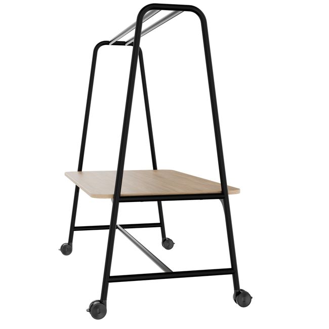 ROUND Multipurpose Tisch | 1600 - 1800 x 740 - 1050 mm, Bernsteineiche