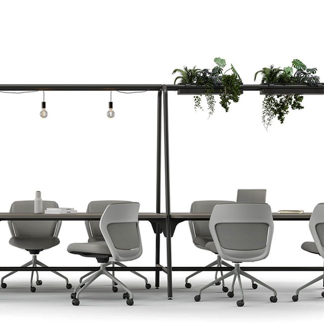 ROUND Multipurpose Tisch | 1600 - 1800 x 740 - 1050 mm, Nussbaum