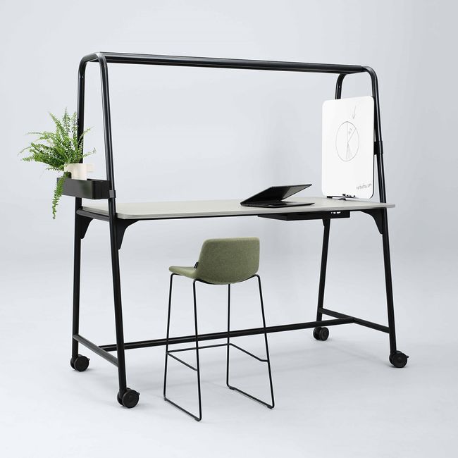 ROUND Multipurpose Tisch | 1600 - 1800 x 740 - 1050 mm, Nussbaum