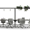 ROUND Multipurpose Tisch | 1600 - 1800 x 740 - 1050 mm, Nussbaum - 12 Thumbnail Image