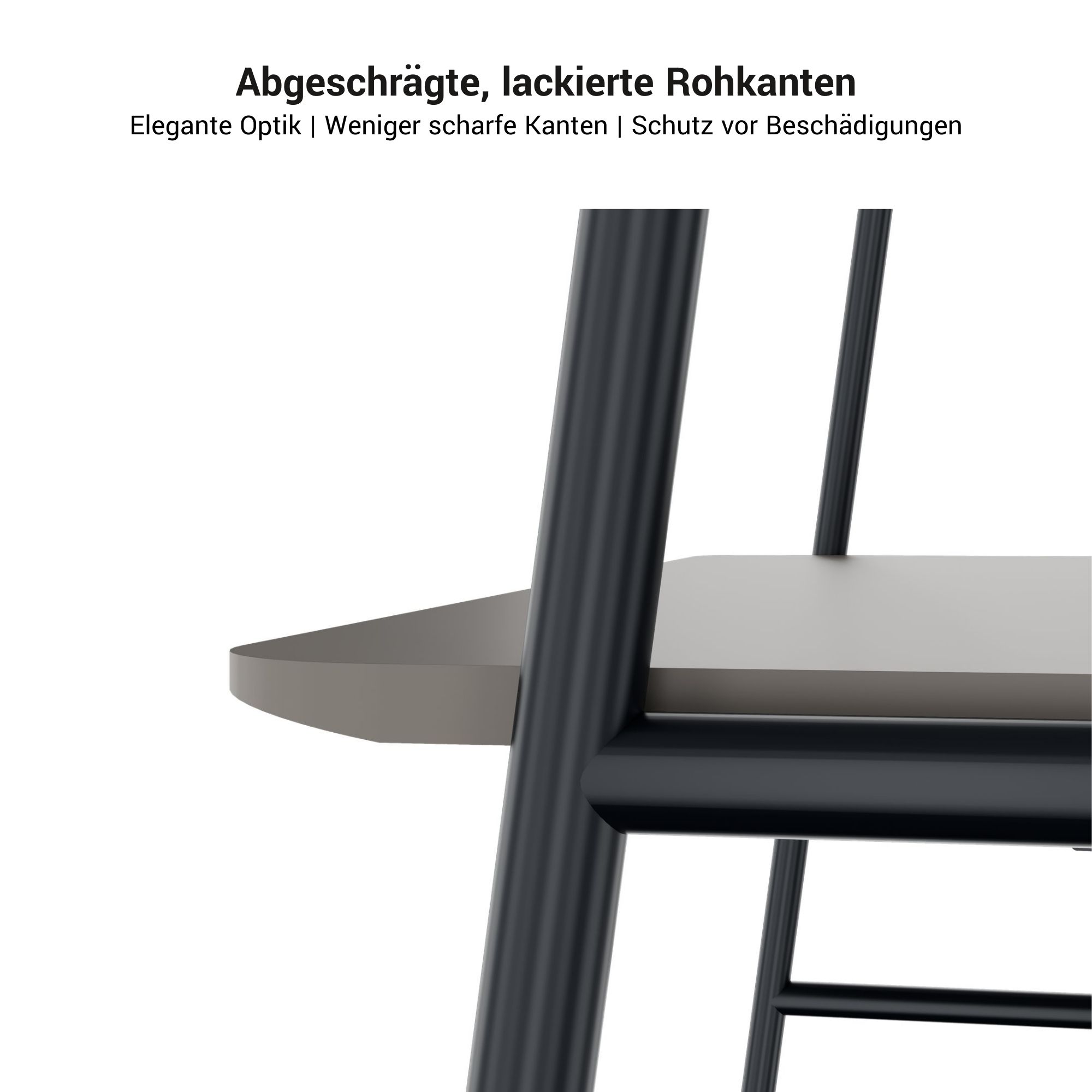 Round multipurpose table | 1600 - 1800 x 740 - 1050 mm, Fenix ​​gray - 6 Main Image