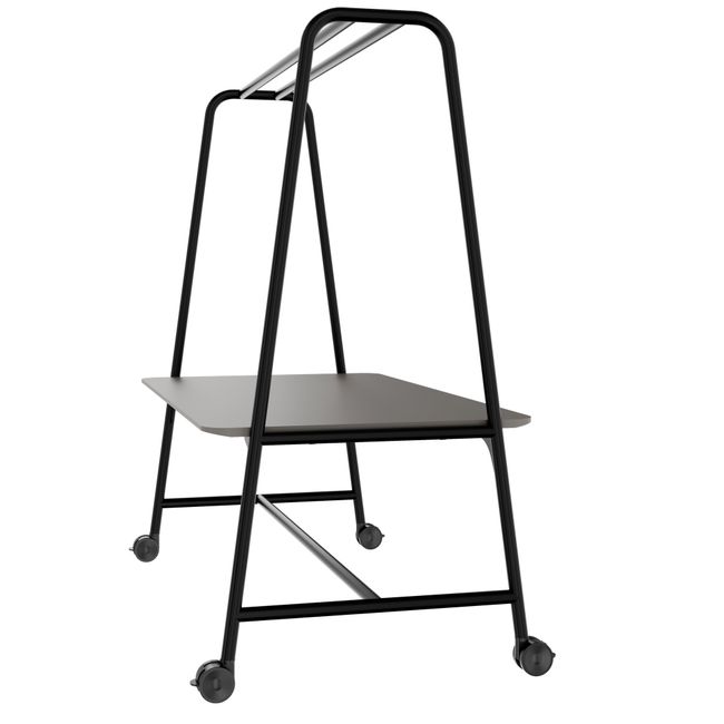 ROUND Multipurpose Tisch | 1600 - 1800 x 740 - 1050 mm, Fenix Grau