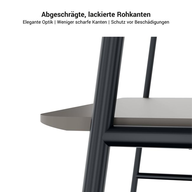 ROUND Multipurpose Tisch | 1600 - 1800 x 740 - 1050 mm, Fenix Grau