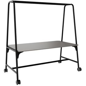 ROUND Multipurpose Tisch | 1600 - 1800 x 740 - 1050 mm, Fenix Grau