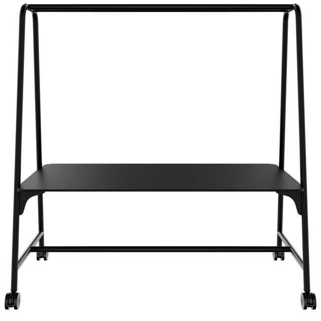 ROUND Multipurpose Tisch | 1600 - 1800 x 740 - 1050 mm, Fenix Schwarz