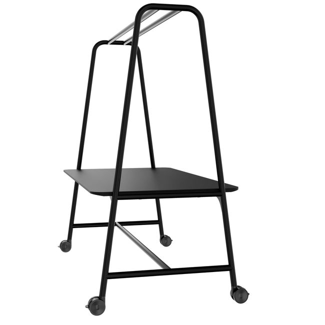 ROUND Multipurpose Tisch | 1600 - 1800 x 740 - 1050 mm, Fenix Schwarz