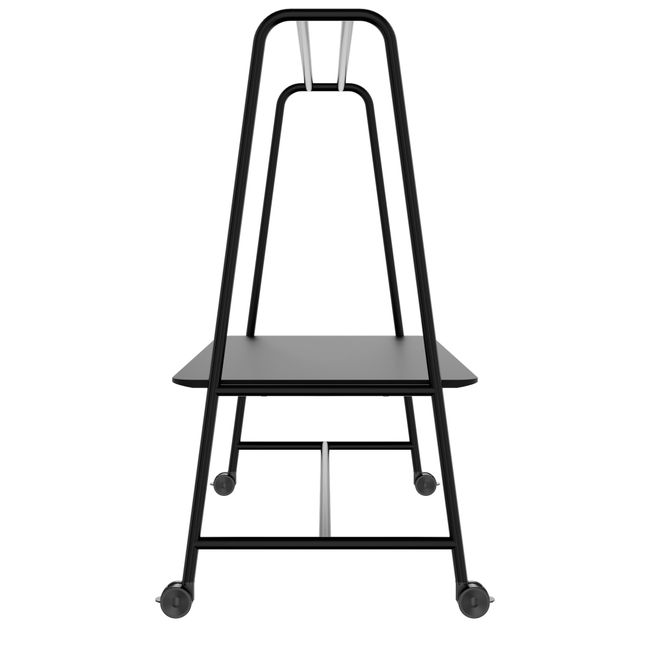 ROUND Multipurpose Tisch | 1600 - 1800 x 740 - 1050 mm, Fenix Schwarz