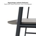 Round multipurpose table | 1600 - 1800 x 740 - 1050 mm, Fenix ​​black - 6 Thumbnail Image