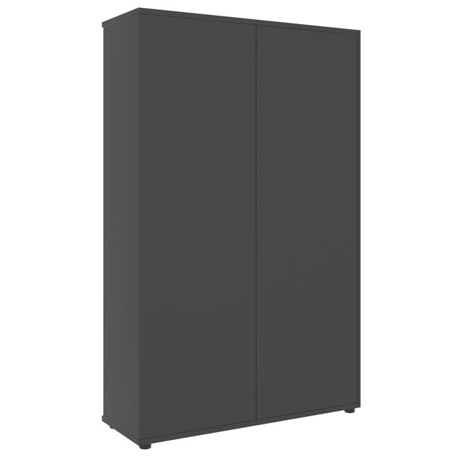 UNI Schiebetürenschrank | 5 OH, 1200 x 1897 mm, Anthrazit