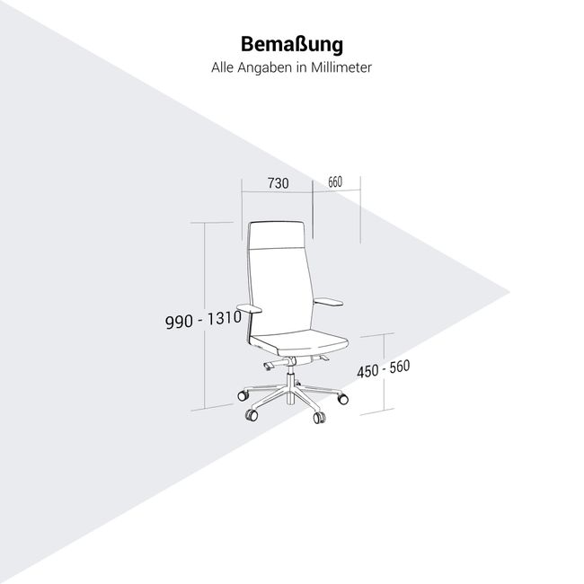 profim - MyTurn Bürodrehstuhl | Synchronmechanik, mit hoher oder niedriger Rückenlehne 