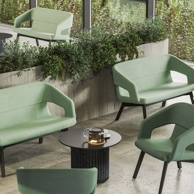 PARTHOS Beistelltisch | Ø700 mm, Säulen-Gestell