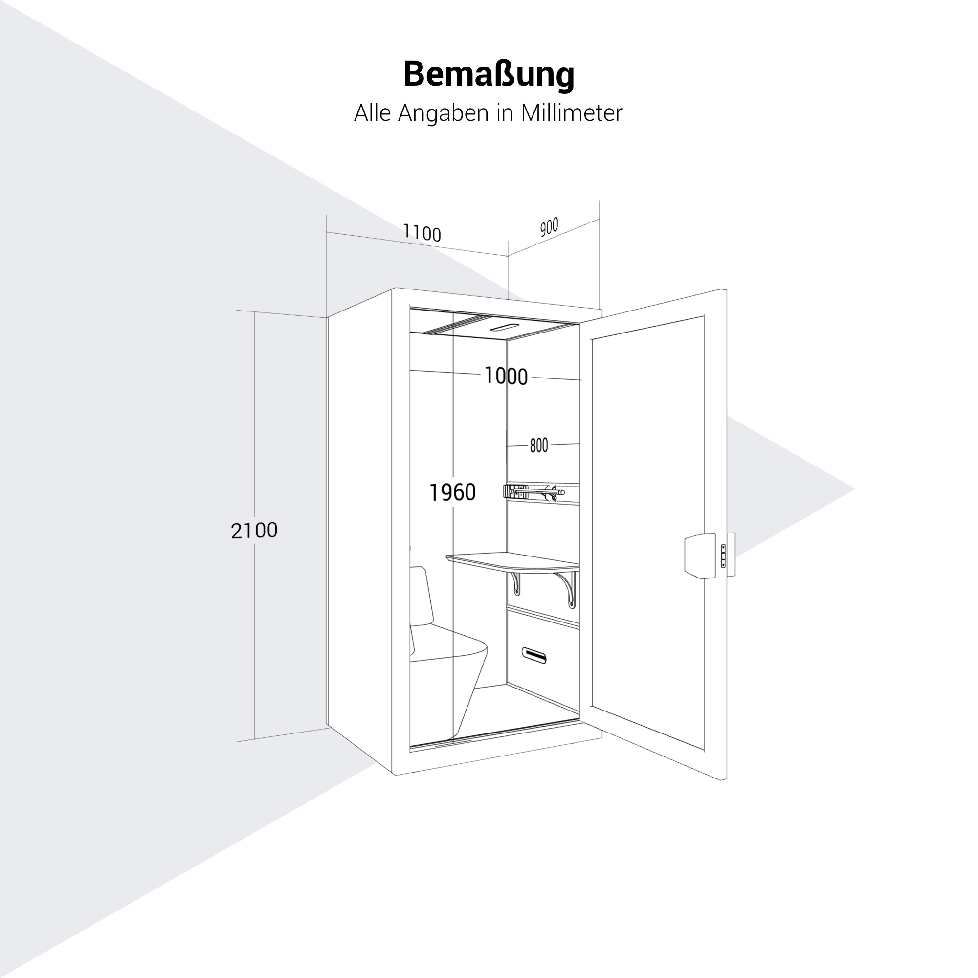 Soundbox Calma | Scraped telephone box, for 1 person - 14 Main Image