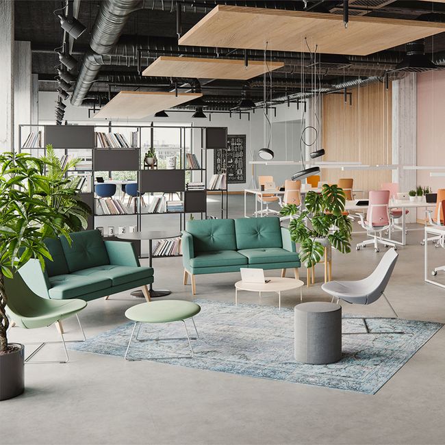 profim - OCTOBER Couch | 2-3-Sitzer, niedrige Rückenlehne