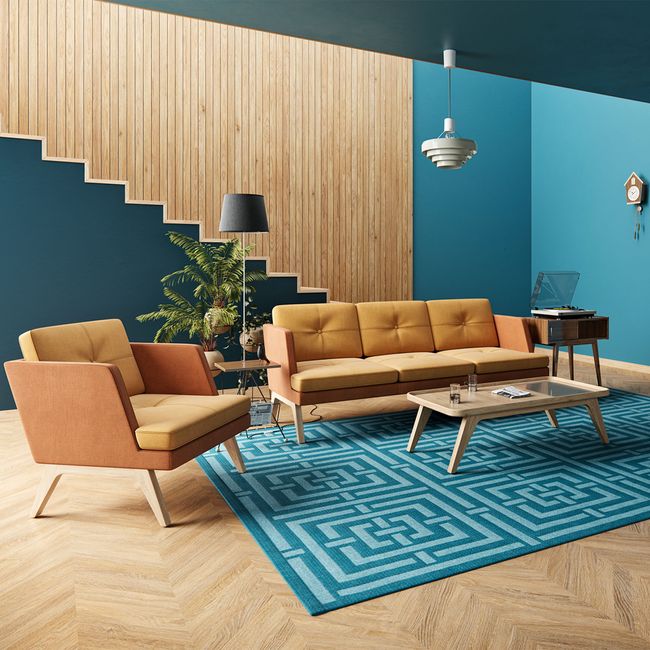 profim - OCTOBER Couch | 2-3-Sitzer, niedrige Rückenlehne