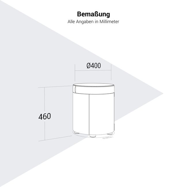 ZooZoo Sitzhocker | Ø400 mm, mit Ablagefach