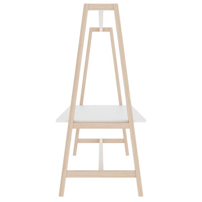 NOVA WOOD Multipurpose Tisch | 1400 - 1800 x 740 - 1050 mm, Weiß