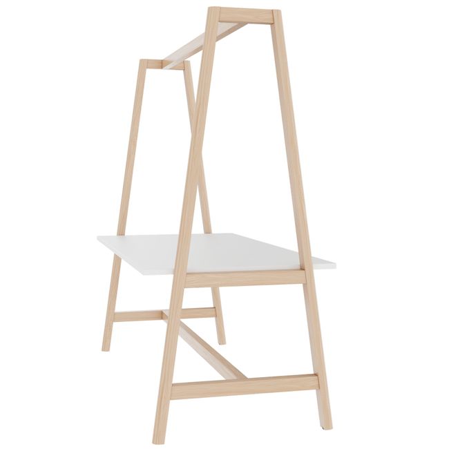 NOVA WOOD Multipurpose Tisch | 1400 - 1800 x 740 - 1050 mm, Weiß