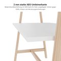 NOVA WOOD Multipurpose table | 1400 - 1800 x 740 - 1050 mm, white - 6 Thumbnail Image