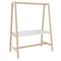 NOVA WOOD Tabella multiuso | 1400 - 1800 x 740 - 1050 mm, HPL White - 1 Thumbnail Image