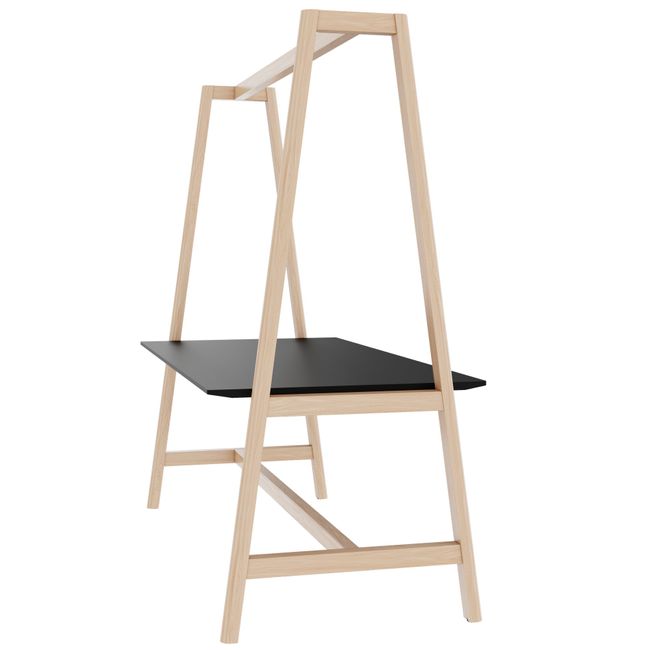 NOVA WOOD Multipurpose Tisch | 1400 - 1800 x 740 - 1050 mm, Fenix Schwarz