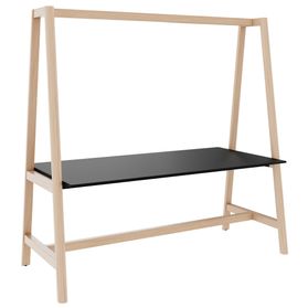 NOVA WOOD Multipurpose Tisch | 1400 - 1800 x 740 - 1050 mm, Fenix Schwarz