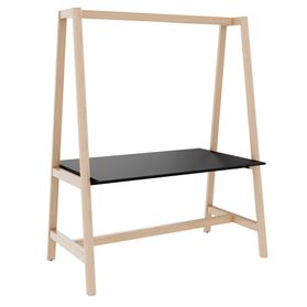 NOVA WOOD Multipurpose Tisch | 1400 - 1800 x 740 - 1050 mm, Fenix Schwarz