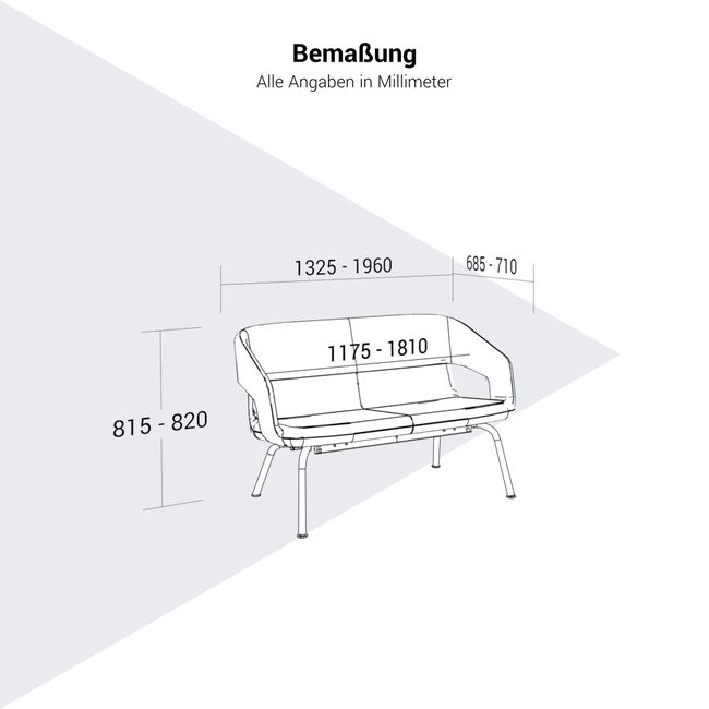 TWIST&SIT Soft Sofa | 2- oder 3-Sitzer, niedrige Rückenlehne
