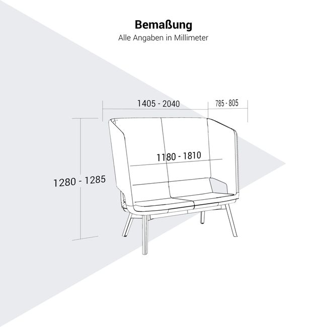 TWIST&SIT Soft Sofa | 2- oder 3-Sitzer, hohe Rückenlehne