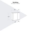 PLANA Flügeltürenschrank | 2OH, 900 x 814 mm PLANA Flügeltürenschrank | 2OH, 900 x 814 mm