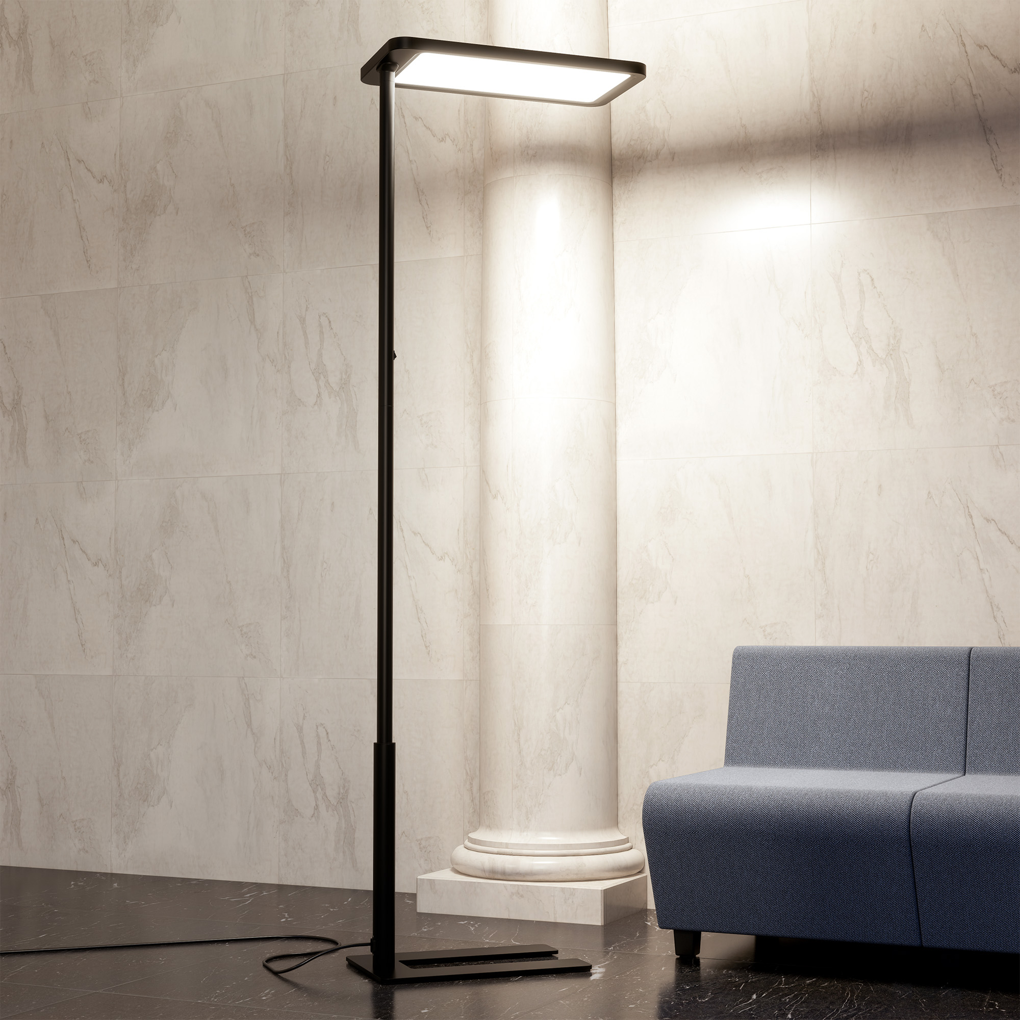 LUMOS Büro-Stehlampe | 610 x 2020 mm, 10.400 Lumen, dimmbar - 9 Main Image