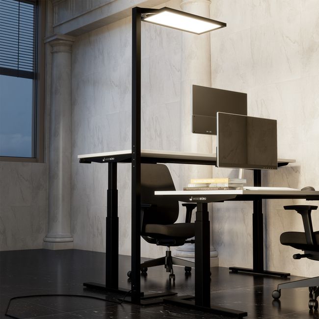 GLORIA Büro-Stehlampe | 13.500 Lumen, Bewegungs- & Tageslichtsensor