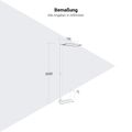 GLORIA Büro-Stehlampe | 766 x 2020 mm, 13.500 Lumen, dimmbar - 7 Thumbnail Image