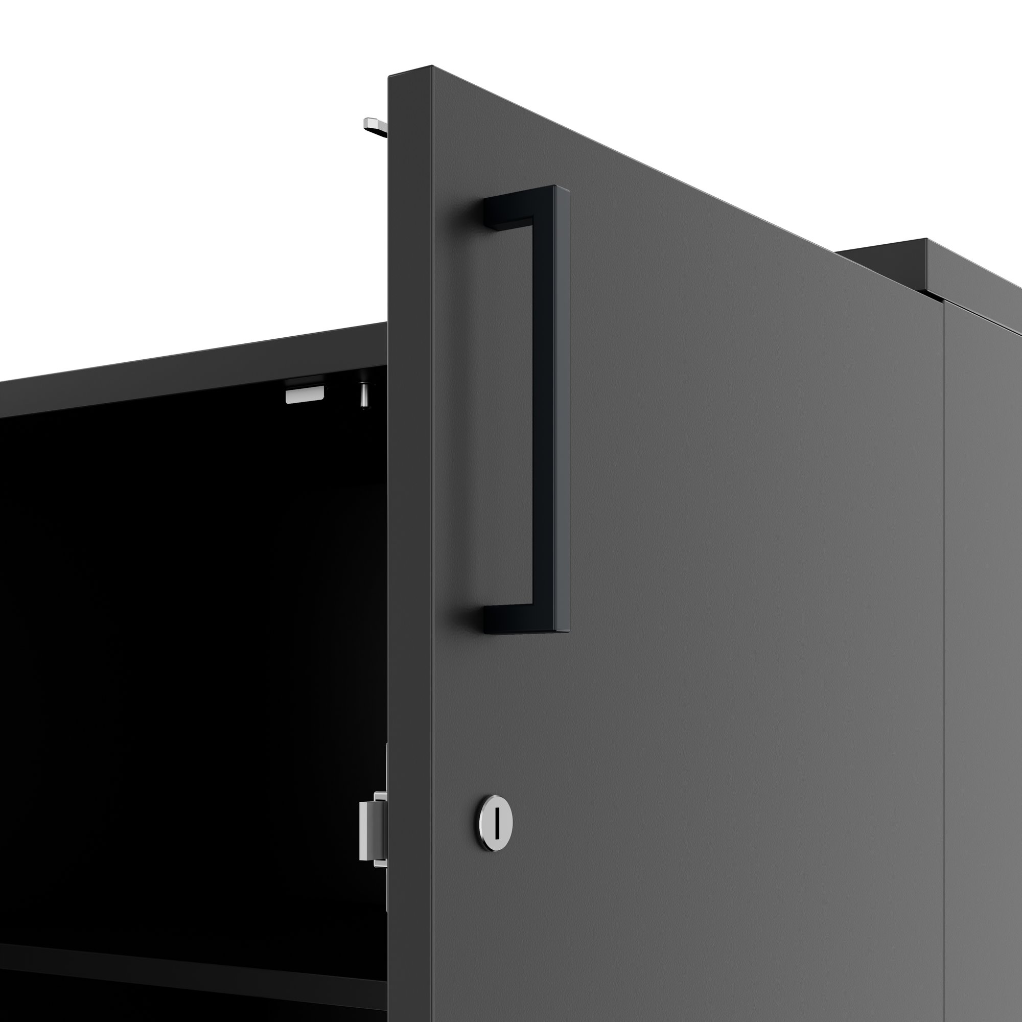 UNI Flügeltürenschrank | 2 OH, 800 x 777 mm, Anthrazit - 7 Main Image