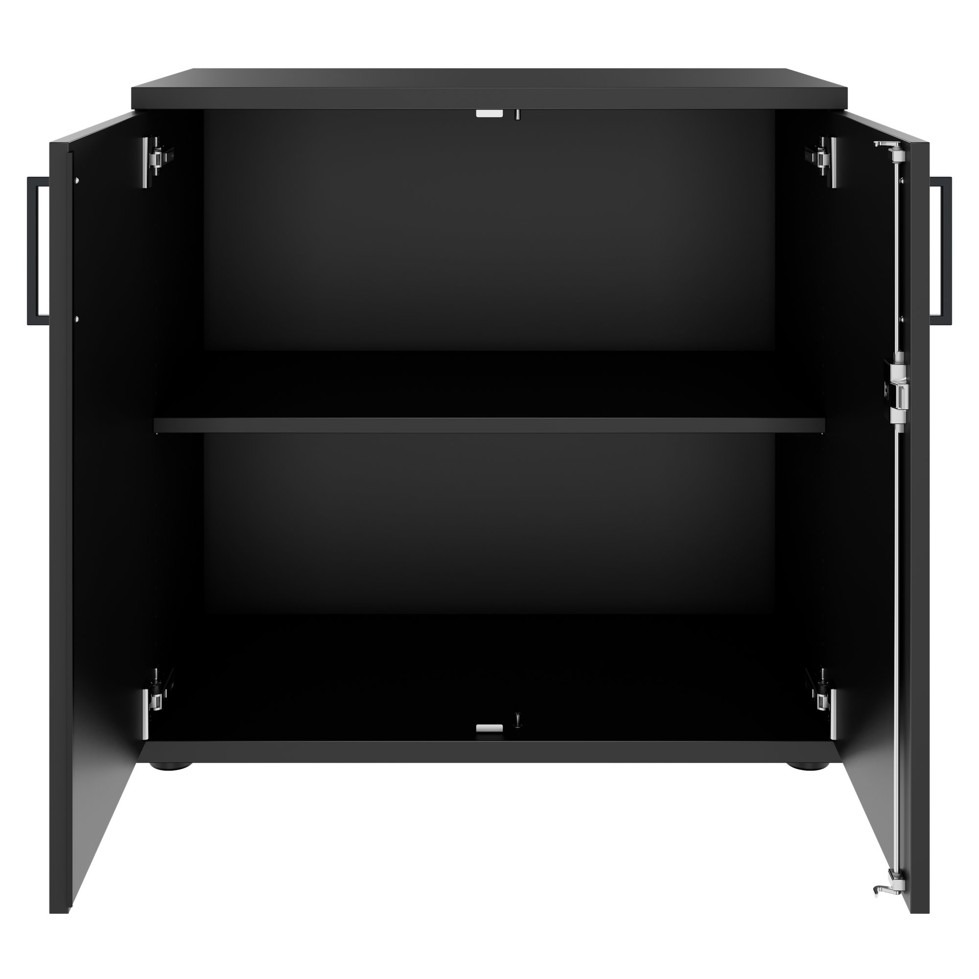 UNI Flügeltürenschrank | 2 OH, 800 x 777 mm, Anthrazit - 2 Main Image