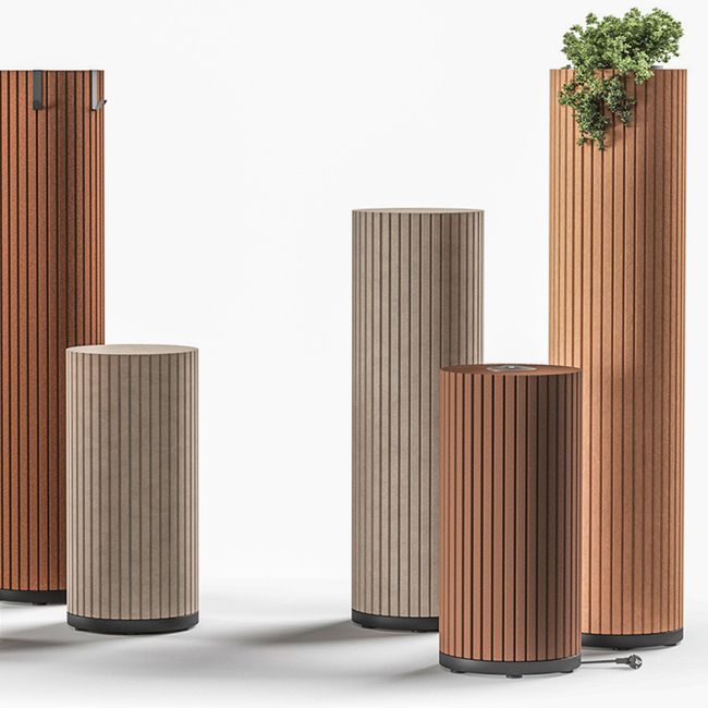 PARTHOS Akustiksäule | Ø 380 x 800 - 1600 mm, über 20 Farben