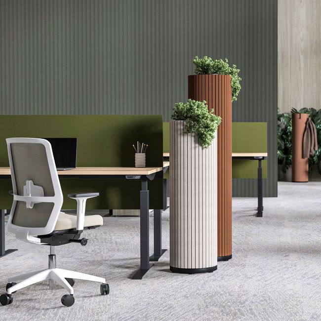 PARTHOS Akustiksäule | Ø 380 x 800 - 1600 mm, über 20 Farben