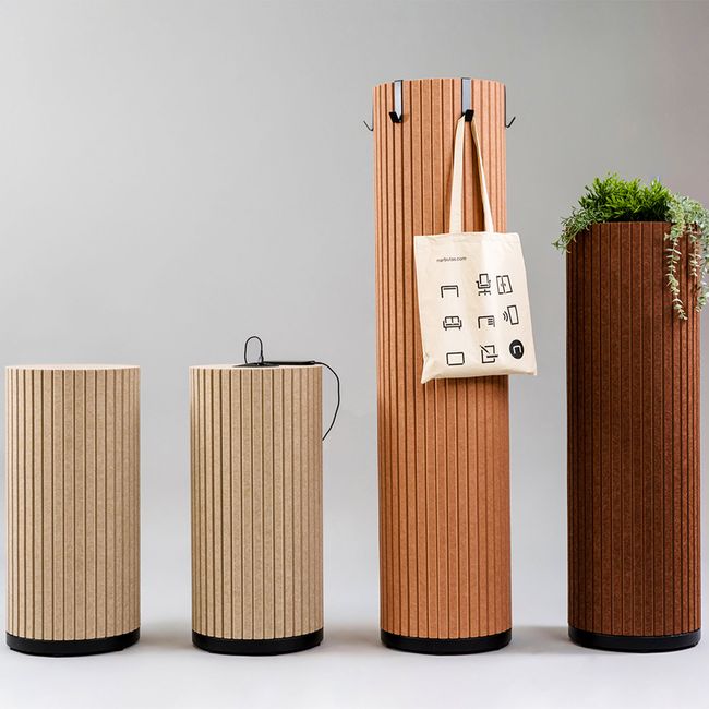 PARTHOS Akustiksäule | Ø 380 x 800 - 1600 mm, über 20 Farben