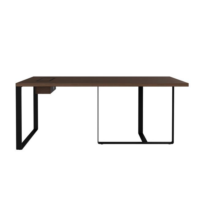 PLANA Chefschreibtisch | 1800-2200 x 750 mm, Melamin oder Furnier